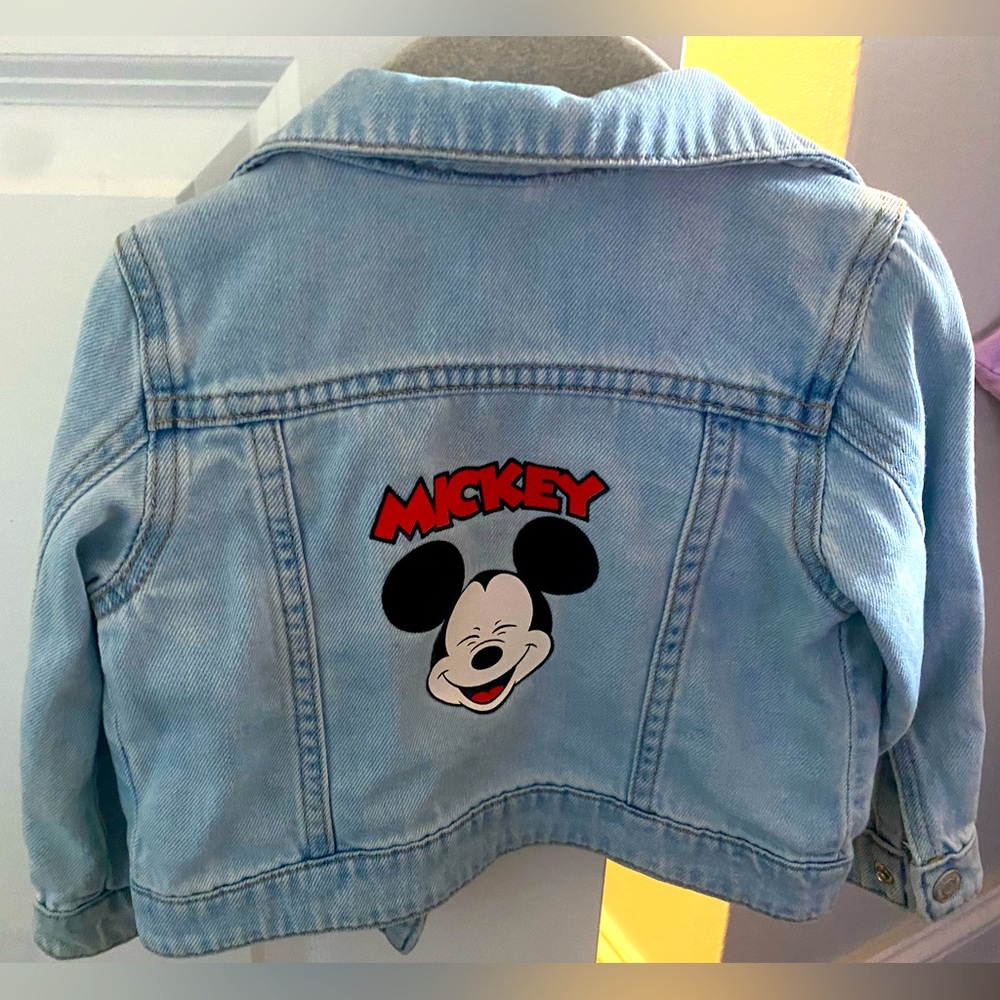Mickey Mouse Jean Jacket size 18 month great condition